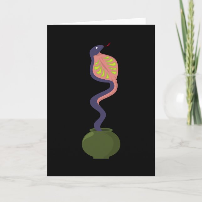 Carte Serpent Cobras serpents animal reptile python cade (Devant)