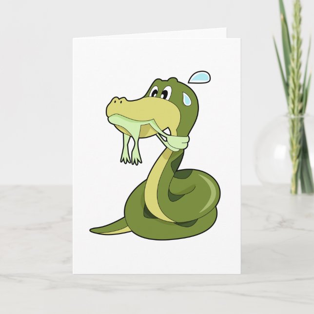 Carte Serpent Drôle (Devant)