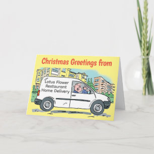 Carte Service de livraison à domicile White Van Christma