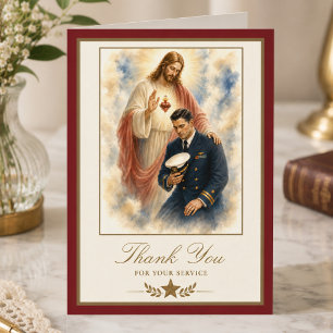 Carte Service militaire du Sacré-Cœur de Jésus