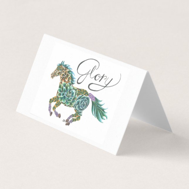 Carte Set Glory Horse par Sherry Jarvis (Front)