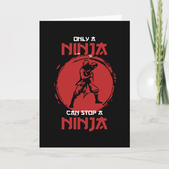 Carte Seul un Ninja peut arrêter un Ninja Fighter (Devant)