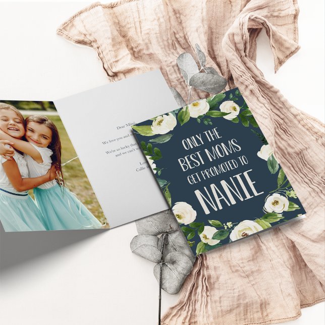 Carte Seules les meilleures mamans sont promues à Nanie (Créateur téléchargé)
