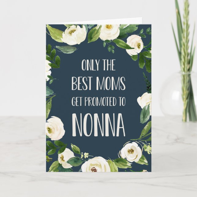 Carte Seules les meilleures mamans sont promues à Nonna (Devant)