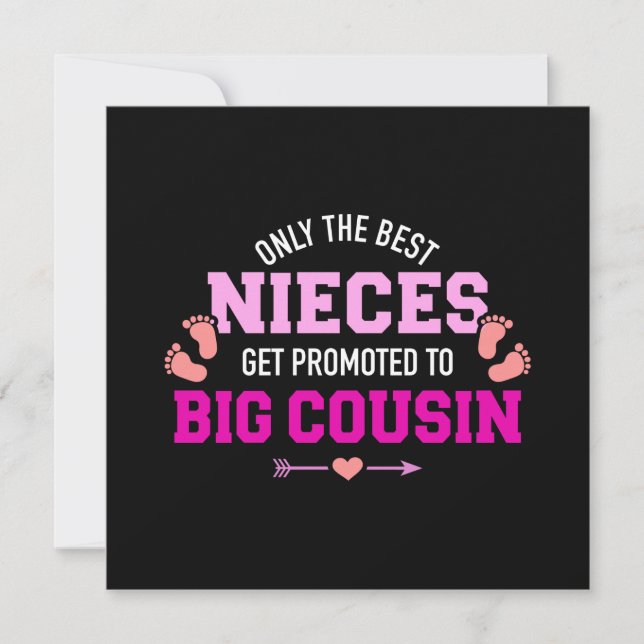 Carte Seuls les meilleurs nièces sont promus à un grand  (Devant)