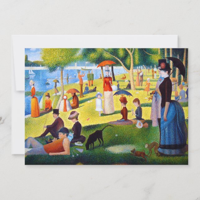 Carte Seurat : Un dimanche à La Grande Jatte (Devant)