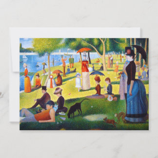 Carte Seurat : Un dimanche à La Grande Jatte
