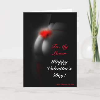 Carte sexy de heureuse Sainte-Valentin pour lui,
