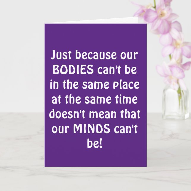 Carte Sexy Quarantine VOUS MANQUE (Orchidée)