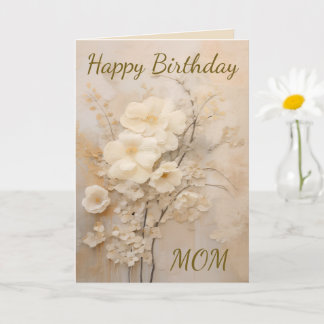 Carte Shabby Chic Joyeux Anniversaire Dentelle Ne m'oubl
