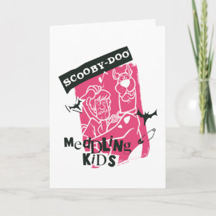 Carte Shaggy and Scooby Doo Meddling Kids Punk Outline