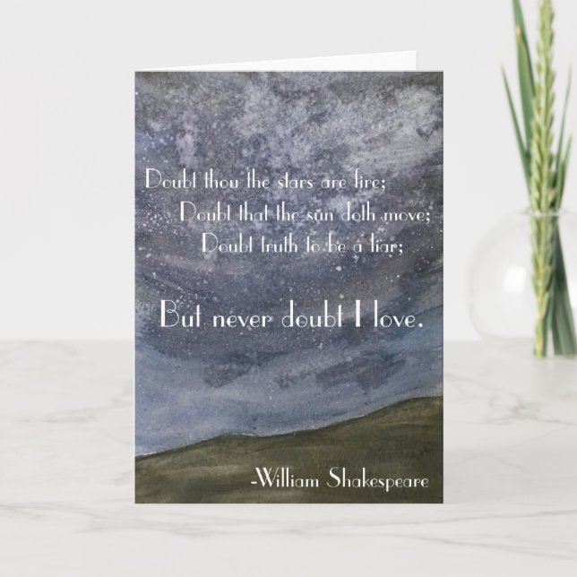 Carte Shakespeare Art (Devant)