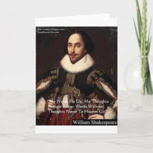 Carte Shakespeare "Words In Heaven" Wisdom Citation Cade