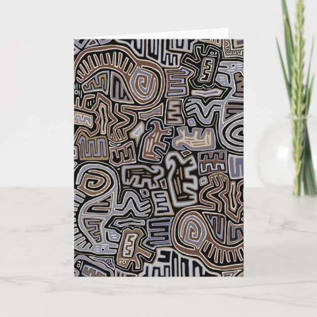 Carte Shaman Peyote Serpent spirituels rituels (Devant)