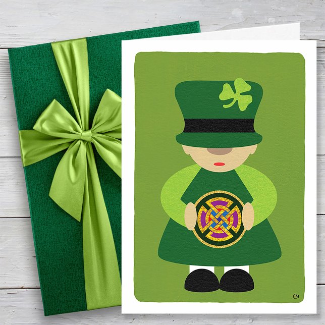 Carte Shamrock de la Saint Patrick Leprechaun (Créateur téléchargé)