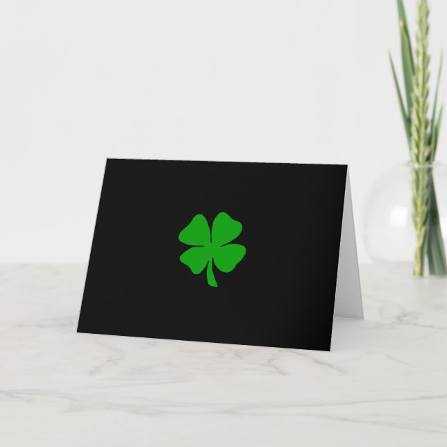 Carte Shamrock irlandais (Devant)
