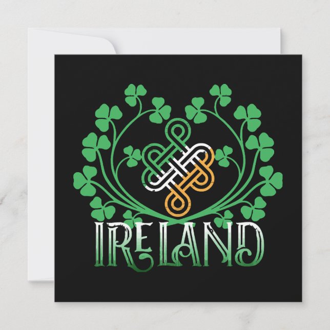 CARTE SHAMROCK IRLANDE (Devant)