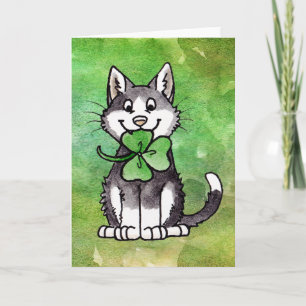 Carte Shamrock Kitty