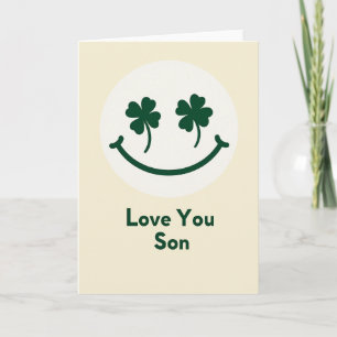 Carte Shamrock Love You Fils