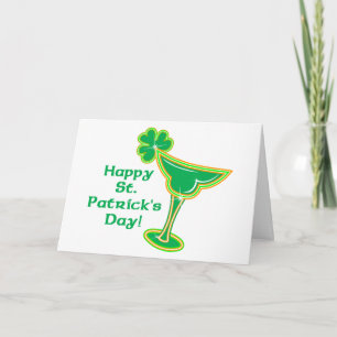 Carte Shamrock Margarita avec salutation
