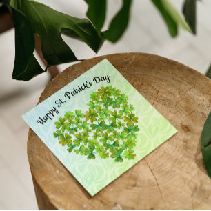 Carte Shamrocks de la Saint Patrick