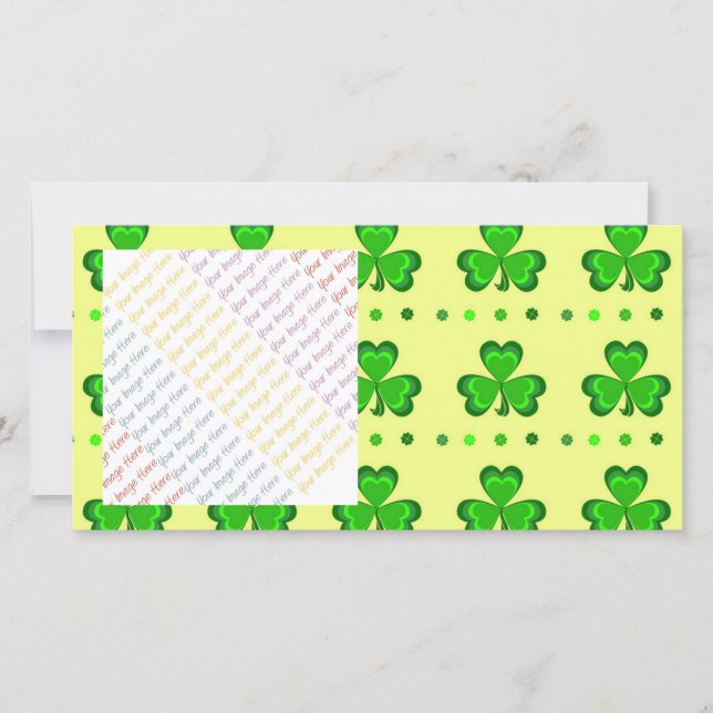 Carte Shamrocks sur l'or (Devant)