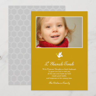 Carte Shana Tova Peace Dove Rosh Hashanah Card