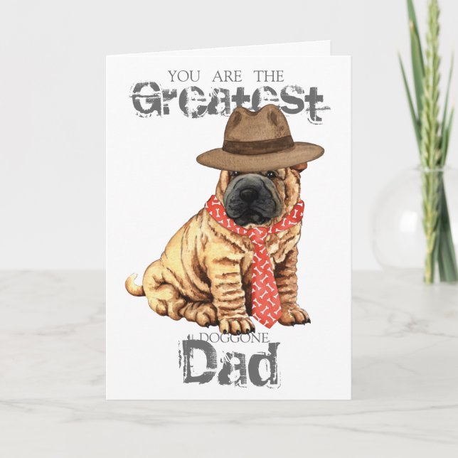 Carte Shar-Pei Papa (Devant)