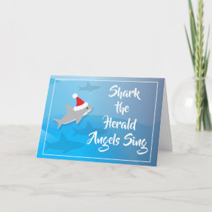Carte Shark the Herald Angels chanter Noël