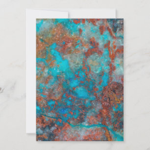Carte Shattuckite bleue et rouge