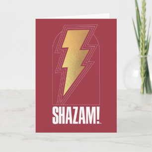 Carte SHAZAM ! Furie des dieux   Insigne de boulon de fo