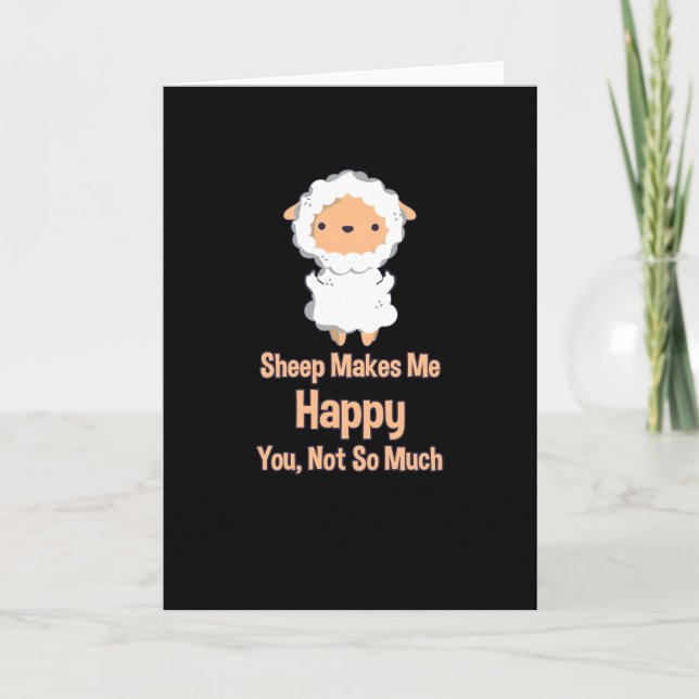 Carte Sheep Kawaii (Devant)