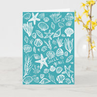 SHELL YEAH Seashell Beach Anniversaire Félicitatio