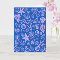 SHELL YEAH Seashell Beach Anniversaire Félicitatio