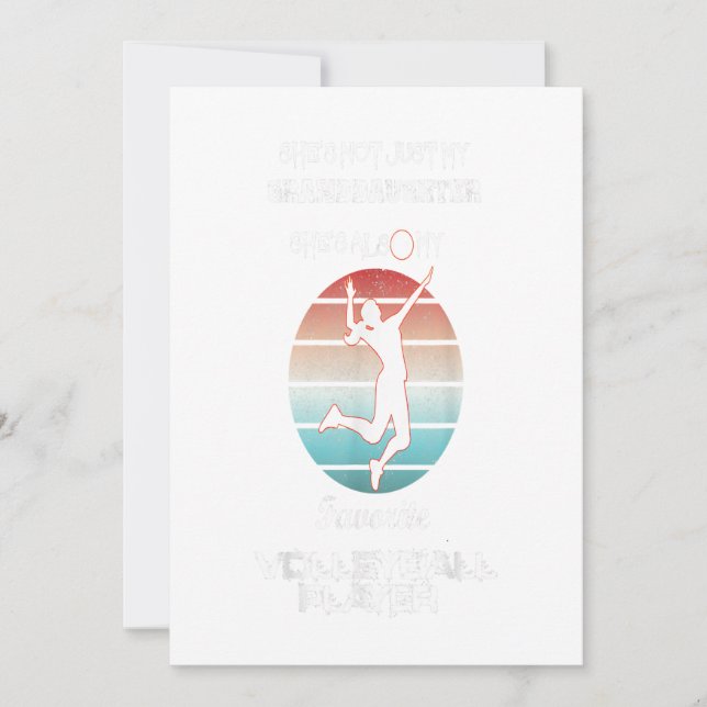 Carte shes not just my granddaughter volley player (Devant)