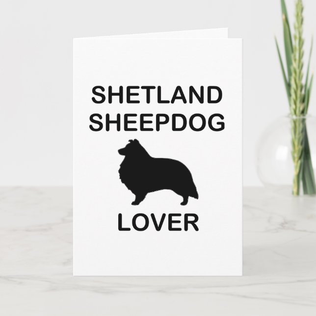 Carte Shetland Sheepdog Lover (Devant)