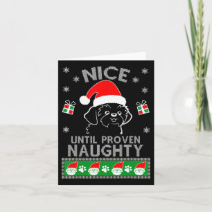 Carte Shih Tzu Nice Jusqu'À Un Noel Vilain Et Vilain