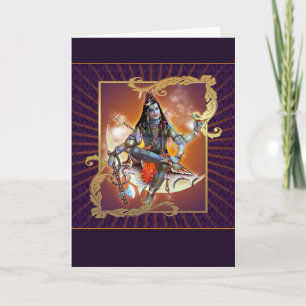 Carte Shiva - Coucher de soleil - Carte, Salutation, Not