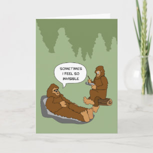 Carte Shrink's Office Funny Sasquatch Cartoon personnali