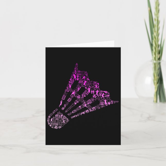 Carte Shutter Badminton Player Shirt Womens Badminton (Devant)