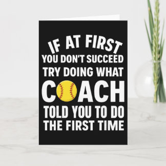 Carte Si au début vous ne réussissez pas essayez de fair