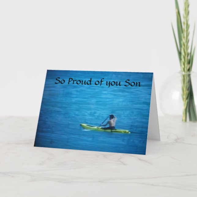 CARTE SI FIER DE VOUS "FILS" QUI KAYAKS (Devant)