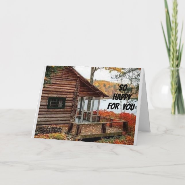 CARTE SI "HEUREUX" POUR VOUS DANS VOTRE NOUVELLE MAISON (Devant)