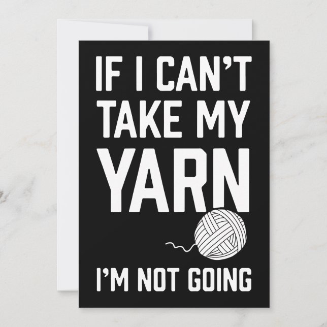Carte si je ne peux pas prendre mes fils crochet t-shirt (Devant)