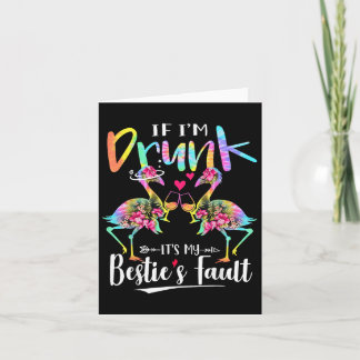 Carte Si je suis ivre c'est la faute de mon Ie Flamant R