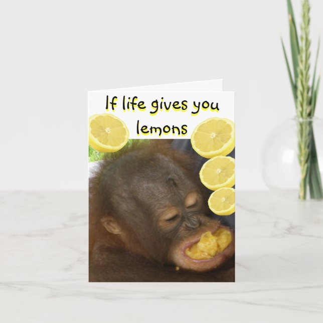 Carte Si la vie vous donne des citrons (Devant)