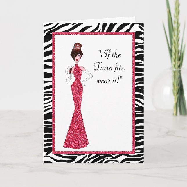 Carte "Si le Tiara tient - Portez-le !" (Devant)