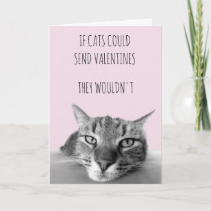 Carte Si les chats pouvaient envoyer des Valentines