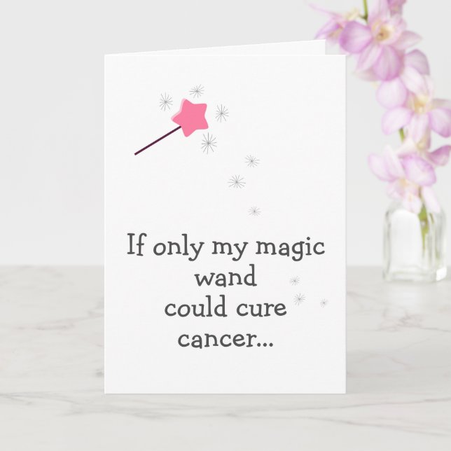 Carte Si Ma Baguette Magique Pourrait Cancer - Un Mauvai (Orchidée)
