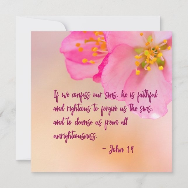 Carte Si nous condamnons l'inspiration florale chrétienn (Devant)